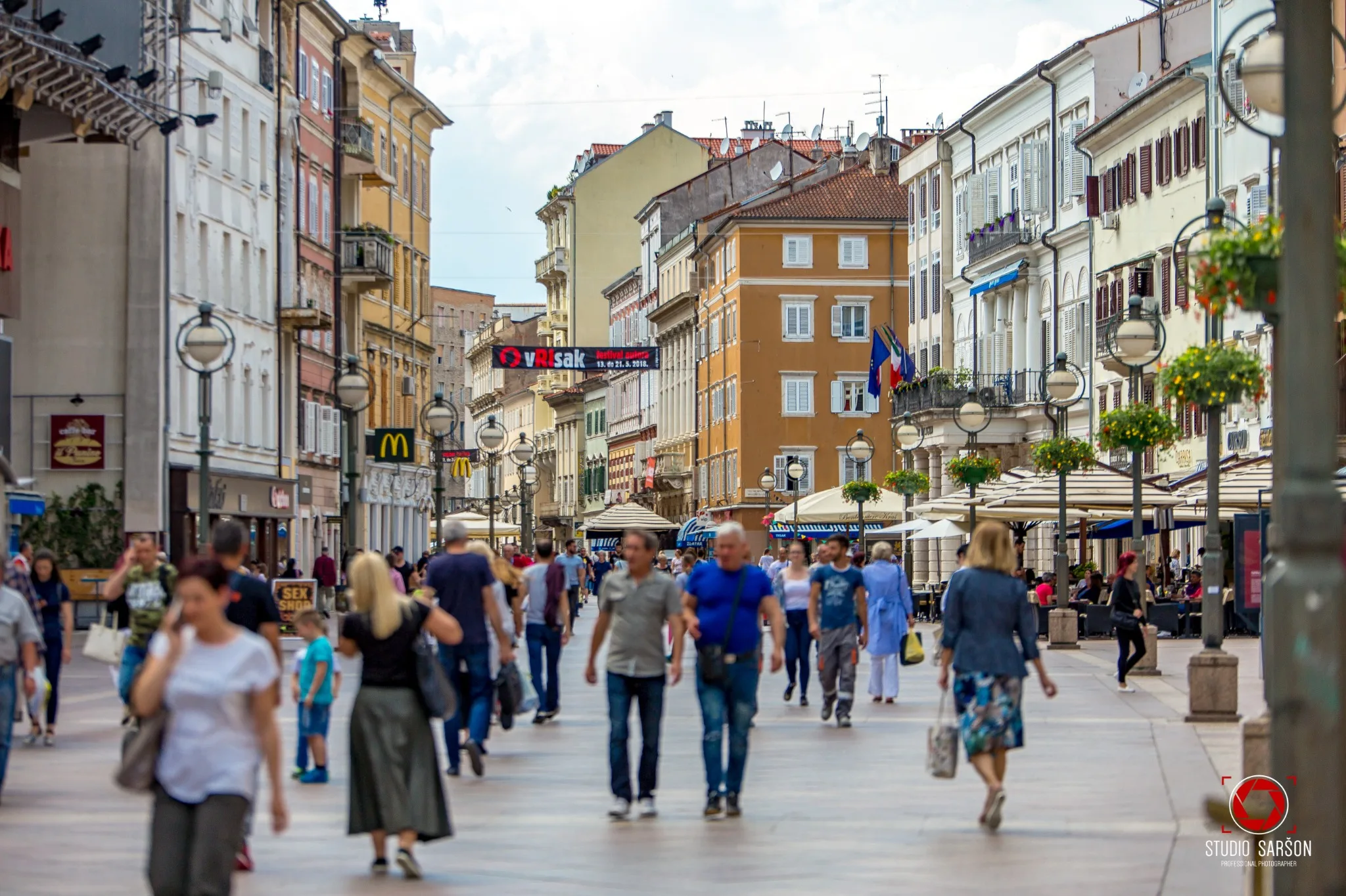 Korzo pedestrian street in Rijeka